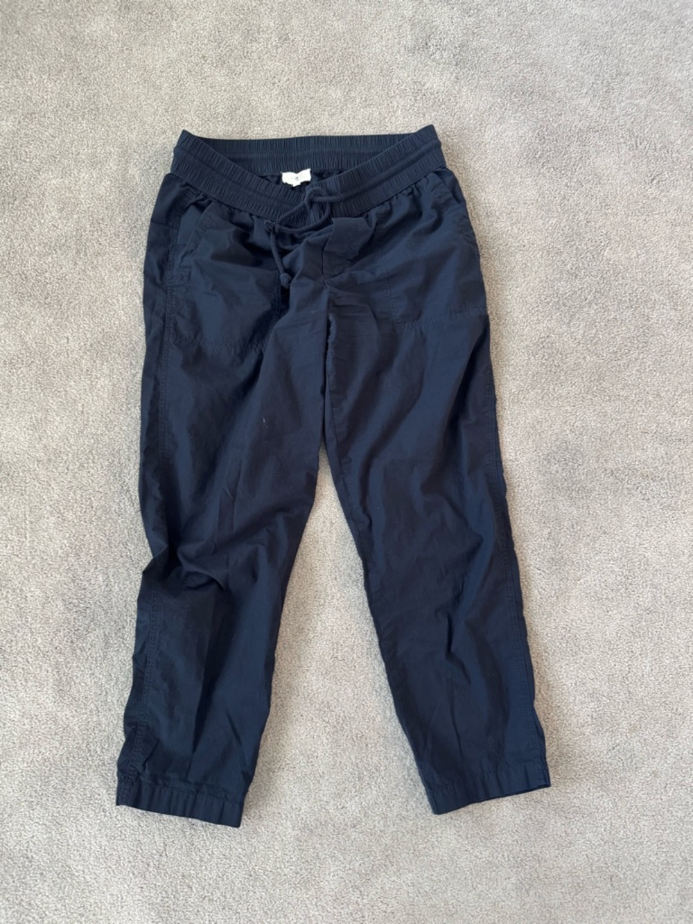 Lou & Grey Navy Drawstring Cropped Pants